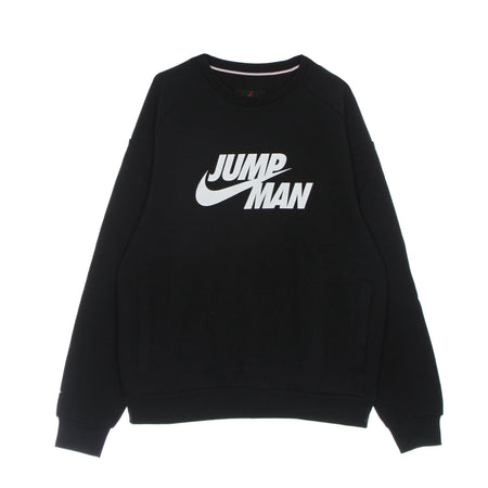 JORDAN Felpa Girocollo Uomo Jumpman Fleece Crew Black/black da uomo