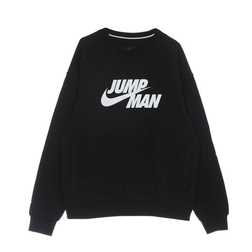 JORDAN Felpa Girocollo Uomo Jumpman Fleece Crew Black/black da uomo