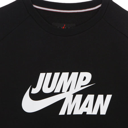 JORDAN Felpa Girocollo Uomo Jumpman Fleece Crew Black/black da uomo