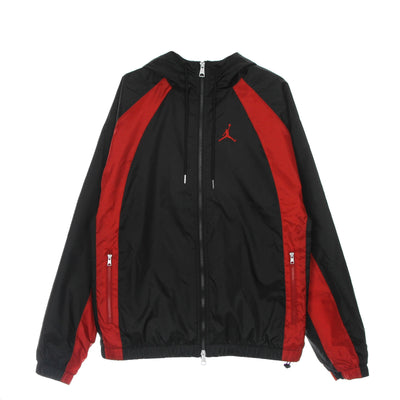 JORDAN Giacca a Vento Uomo Essentials Woven Jacket Black/gym Red da uomo