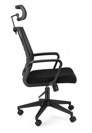 Poltrona "Roman" da gaming ed ufficio ergonomica in poliestere con braccioli e ruote