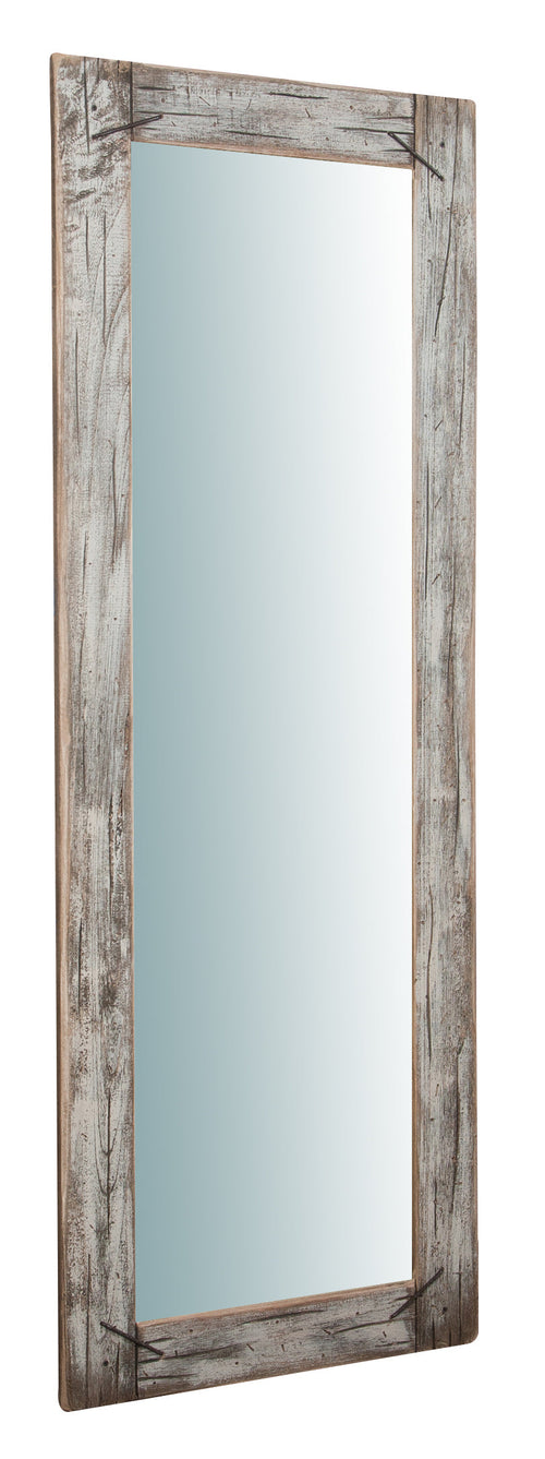 Biscottini Specchio da parete in legno massello RUSTICO GRANDE effetto antico dipinto