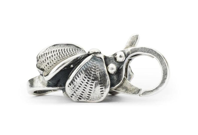 Trollbeads-Chiusura Corolla con Perla