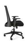 Poltrona Wesley da gaming ed ufficio ergonomica in poliestere con braccioli e ruote