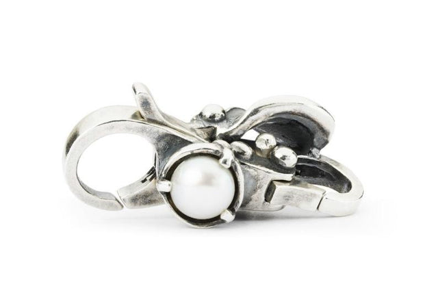 Trollbeads-Chiusura Corolla con Perla