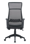 Poltrona Hoboken da gaming ed ufficio ergonomica in poliestere con braccioli e ruote