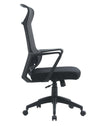 Poltrona Hoboken da gaming ed ufficio ergonomica in poliestere con braccioli e ruote
