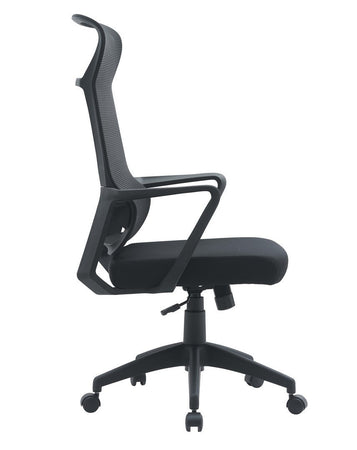 Poltrona "Hoboken" da gaming ed ufficio ergonomica in poliestere con braccioli e ruote