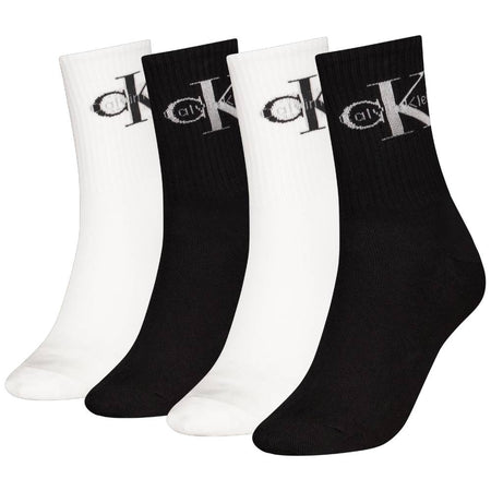 Calvin Klein donna pack 4 calze nere bianche 701235384001801