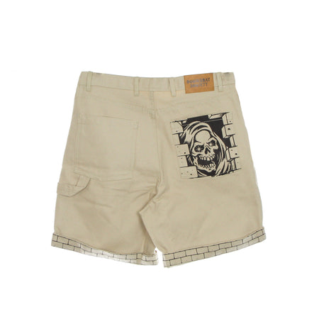 DOOMSDAY Pantalone Corto Uomo Crush Shorts Beige da uomo