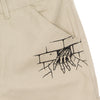 DOOMSDAY Pantalone Corto Uomo Crush Shorts Beige da uomo