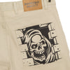 DOOMSDAY Pantalone Corto Uomo Crush Shorts Beige da uomo
