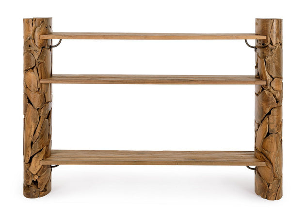 Consolle "Arwood" struttura in legno teak riciclato 156 x h 110 cm