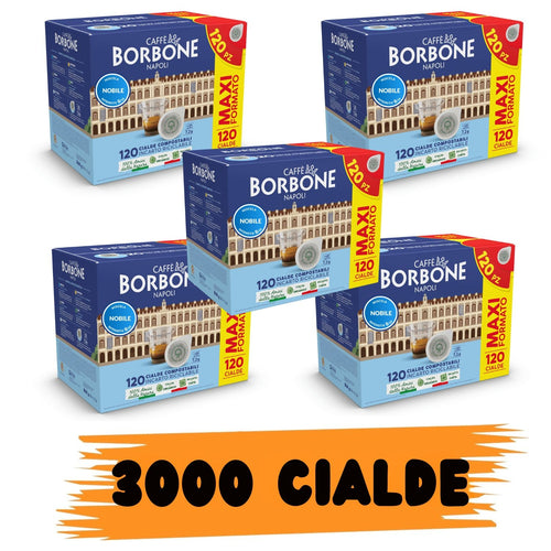 Borbone Box Cialde 44mm Miscela Nobile (Blu) 3000 Cialde