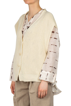 LA FEMME BLANCHE La Femme Blanche - Gilet - 451435 - Vaniglia da donna