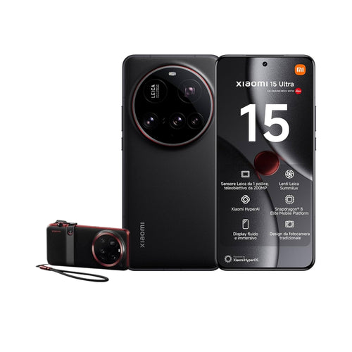 XIAOMI 15 Ultra Smartphone 6.73 16GB RAM Memoria Interna 512GB 5g Colore Black + Kit Camera