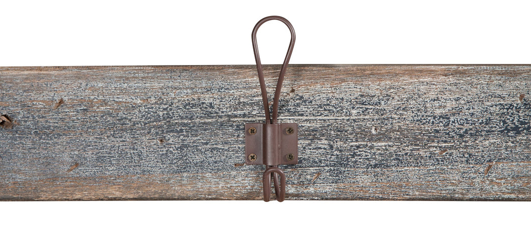 Biscottini Attaccapanni da parete in legno massello L57,5XPR7XH14 cm massello, dipinto