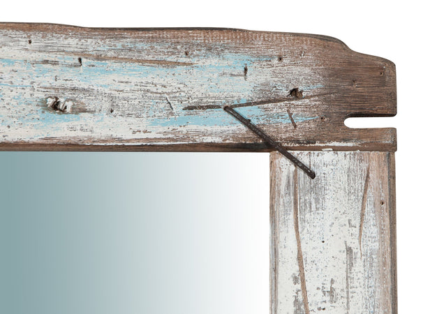 Biscottini Specchio da parete in legno massello L65,5xPR3,5xH180 cm.
