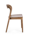 Sedia Miley in legno teak con vernice a base di nitrocellulosa da interno