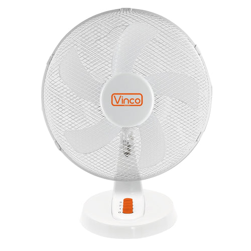 VINCO COD.70602 Ventilatore da Tavolo 45W A 5 Pale Con 3 Velocità - Oscillazione Automatica