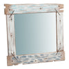 Biscottini Specchio da parete in legno massello L60xPR3,5xH60 cm. effetto antico dipinto