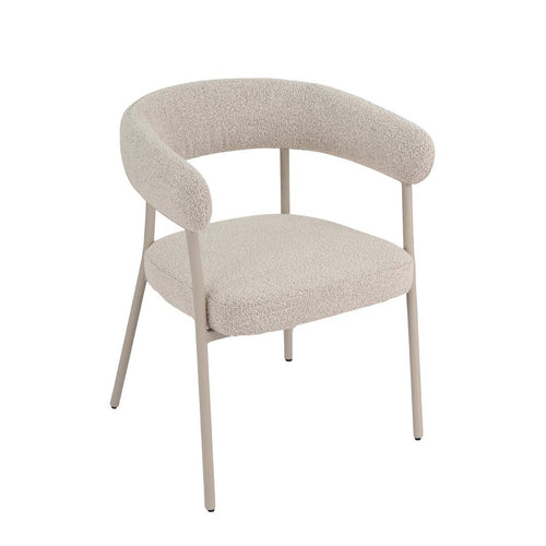 Sedia Giaele con braccioli e gambe in acciaio da interno