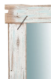 Biscottini Specchio da parete in legno massello L90xPR3,5xH90 cm. effetto antico dipinto