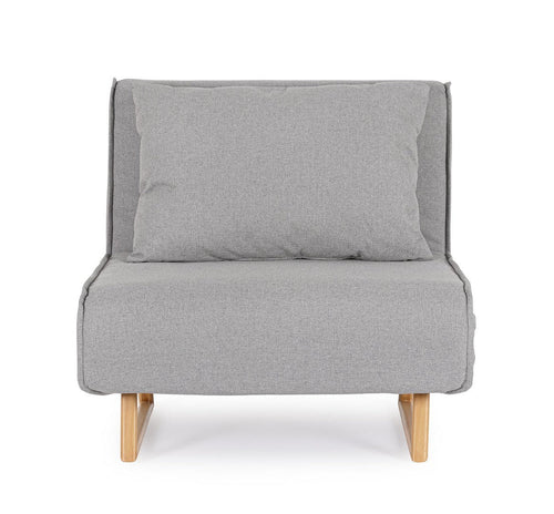 Divano letto Colton 1 posto con rivestimento 100% poliestere per interno