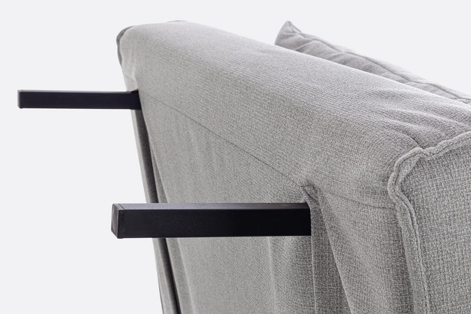 Divano letto "Colton" 1 posto con rivestimento 100% poliestere per interno