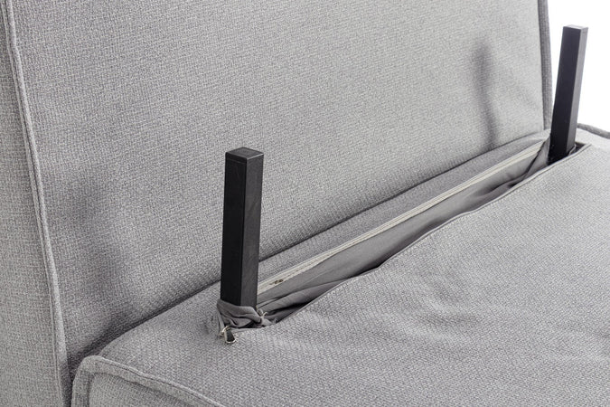 Divano letto "Colton" 1 posto con rivestimento 100% poliestere per interno