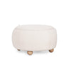Pouf Irisha sgabello contenitore struttura in MDF rivestimento in poliestere per interno