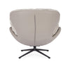 Poltrona girevole Adinda gambe in acciaio e cuscini in poliestere per interno