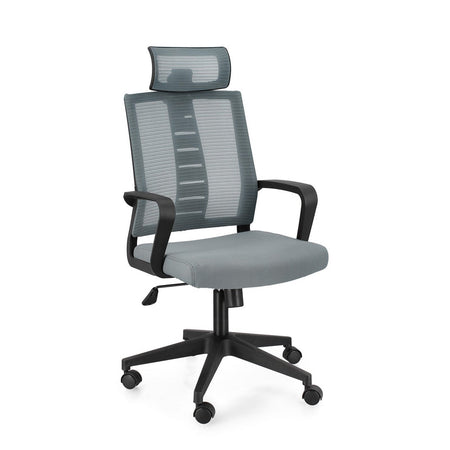 Poltrona "Roman" da gaming ed ufficio ergonomica in poliestere con braccioli e ruote