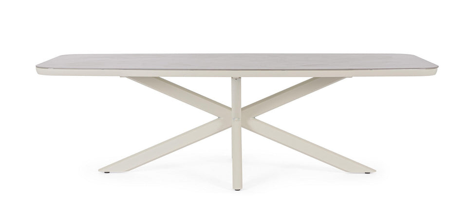 Tavolo "Isacco" struttura in alluminio verniciato a polvere 240 x h 75 cm