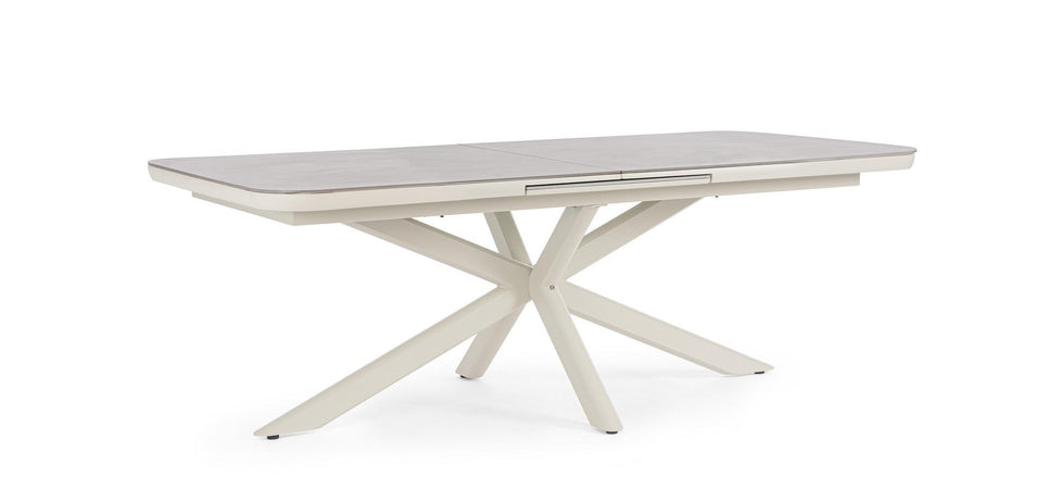 Tavolo "Pascal" allungabile struttura in alluminio verniciato a polvere 200-260 x h 76 cm