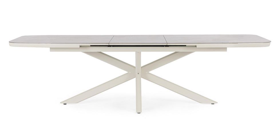 Tavolo "Pascal" allungabile struttura in alluminio verniciato a polvere 200-260 x h 76 cm