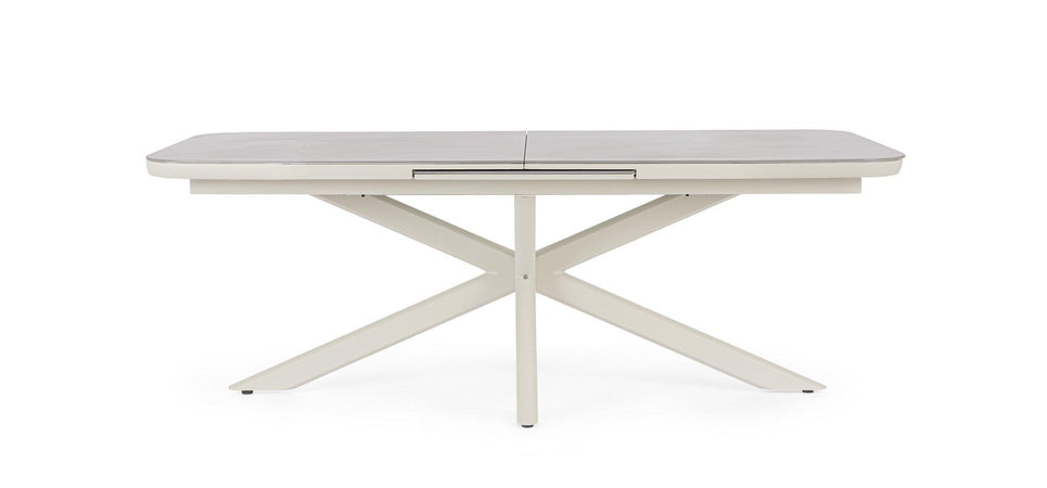 Tavolo "Pascal" allungabile struttura in alluminio verniciato a polvere 200-260 x h 76 cm