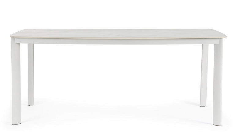 Tavolo "Alcora" struttura in alluminio verniciato a polvere 180 x h 75 cm per arredo casa