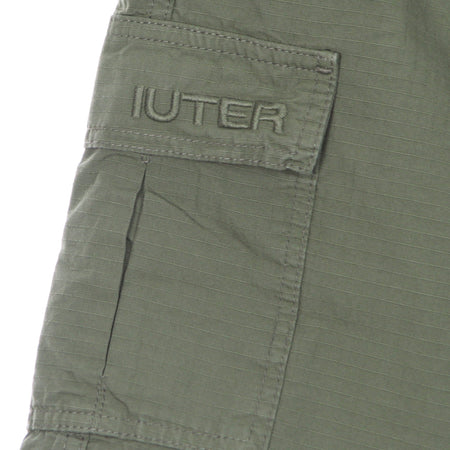 IUTER Pantalone Corto Uomo Cargo Short Army da uomo