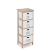 Cassettiera Numbers per interno, con 5 Cassetti, 29 x 35 x 101 cm