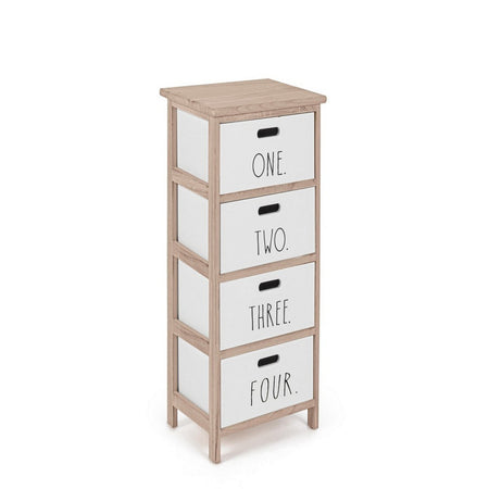 Cassettiera "Numbers" per interno, con 5 Cassetti, 29 x 35 x 101 cm