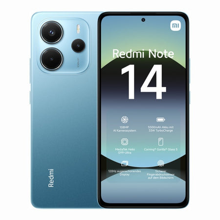 XIAOMI Redmi Note 14 Smartphone 6.67" 4G RAM 6GB Memoria Interna 128gb Ocean Blue EU