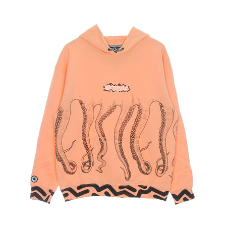 OCTOPUS Felpa Leggera Cappuccio Uomo Octopus Tag Hoodie Peach da uomo