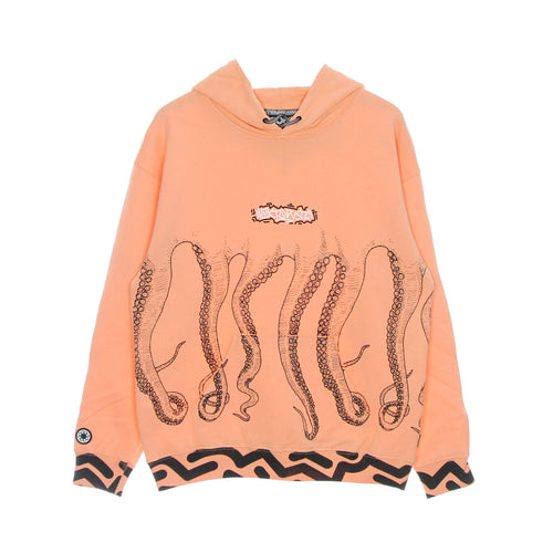 OCTOPUS Felpa Leggera Cappuccio Uomo Octopus Tag Hoodie Peach da uomo