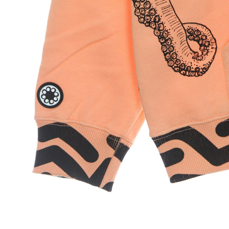 OCTOPUS Felpa Leggera Cappuccio Uomo Octopus Tag Hoodie Peach da uomo