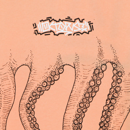 OCTOPUS Felpa Leggera Cappuccio Uomo Octopus Tag Hoodie Peach da uomo