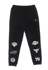 NEW ERA Pantalone Tuta Felpato Uomo Nba Multi Team Logo Jogger Black da uomo