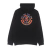 ELEMENT Felpa Leggera Cappuccio Uomo Magma Icon Hood Flint Black da uomo