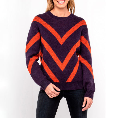 Lee Maglione Donna Pattern Knit Viola L52PLEKL