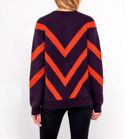 Lee Maglione Donna Pattern Knit Viola L52PLEKL